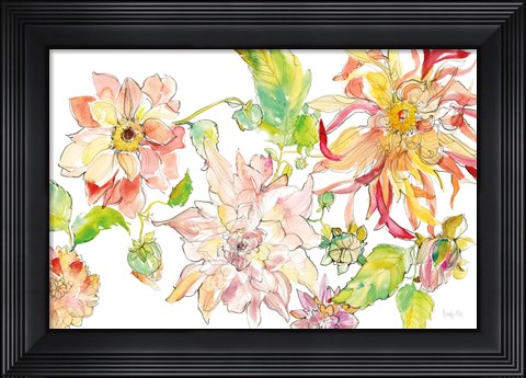 Framed Dahlia Delight of the Day I Print