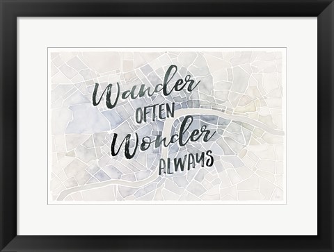 Framed Watercolor Wanderlust London Adventure Print