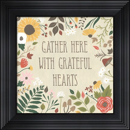 Framed Autumn Garden VI Print