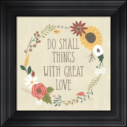 Framed Autumn Garden III Print