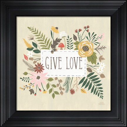 Framed Autumn Garden II Print