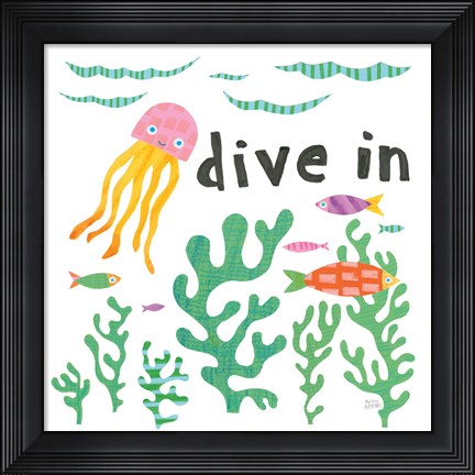 Framed Ocean Splash III Print