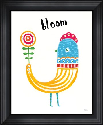 Framed Blossom Birds II Print