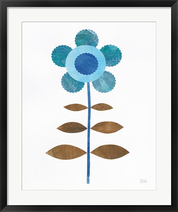 Framed Retro Blooms IV Print