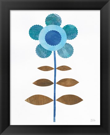 Framed Retro Blooms IV Print