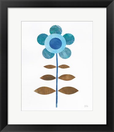 Framed Retro Blooms IV Print