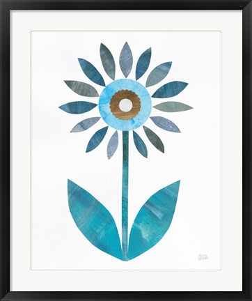 Framed Retro Blooms III Print