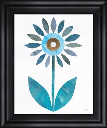 Framed Retro Blooms III Print