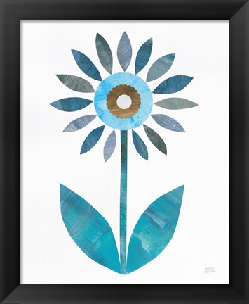 Framed Retro Blooms III Print