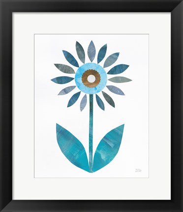 Framed Retro Blooms III Print