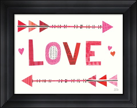 Framed Love Words III Print