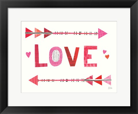 Framed Love Words III Print