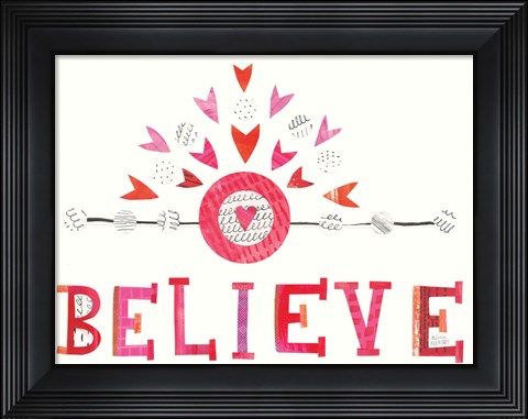 Framed Love Words II Print