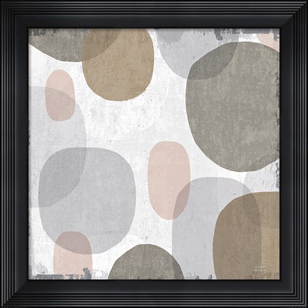 Framed Pastel Drips I Print