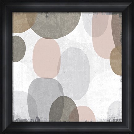 Framed Pastel Drips II Print