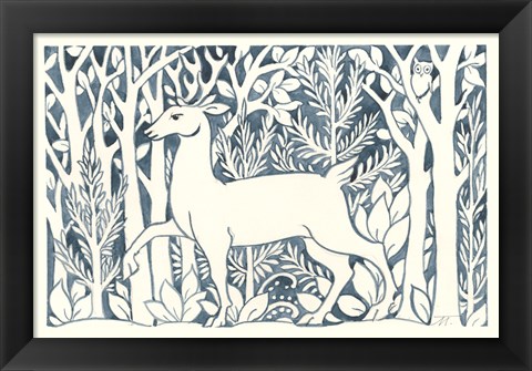 Framed Forest Life V Print