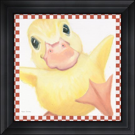 Framed Farm Friends II Border Print