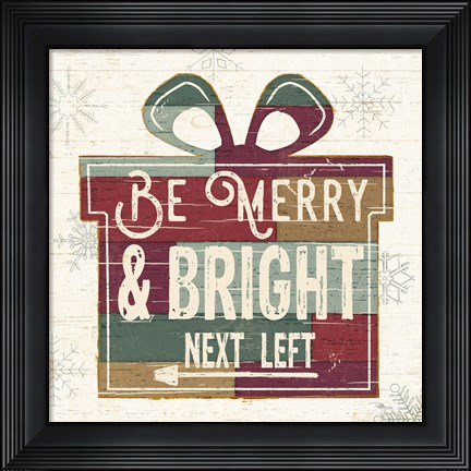 Framed Christmas Signs I Print
