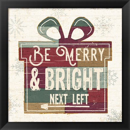 Framed Christmas Signs I Print