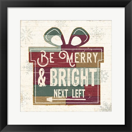 Framed Christmas Signs I Print