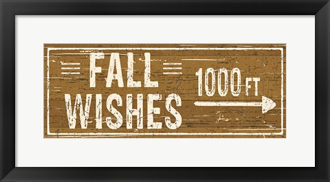 Framed Harvest Signs V Print
