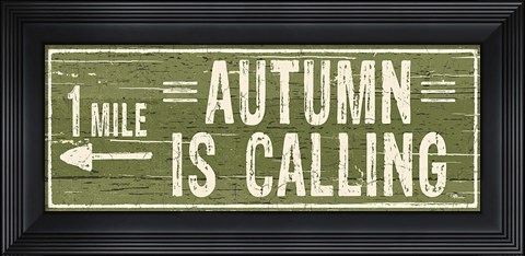 Framed Harvest Signs IV Print