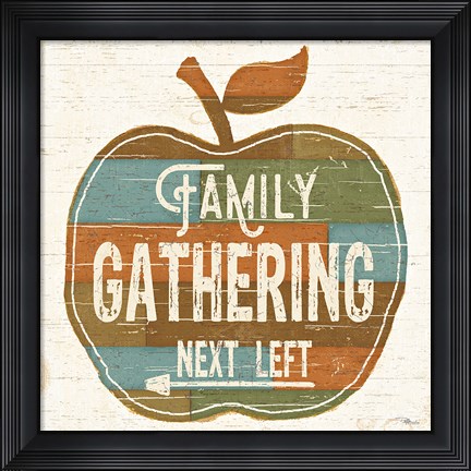 Framed Harvest Signs II Print