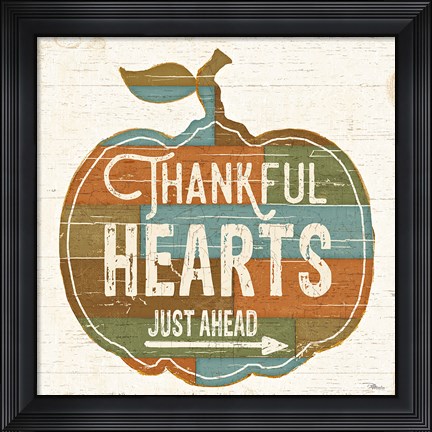 Framed Harvest Signs I Print