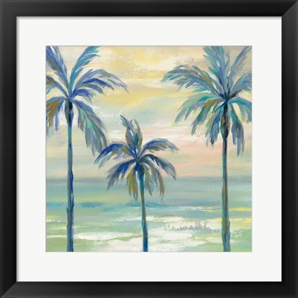 Framed Marine Layer Palms Crop Print