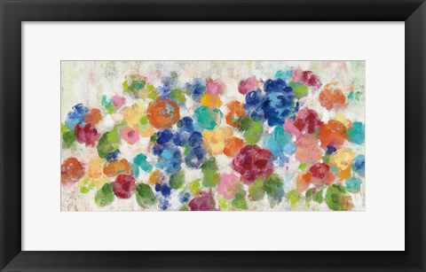 Framed Hydrangea Bouquet I Print