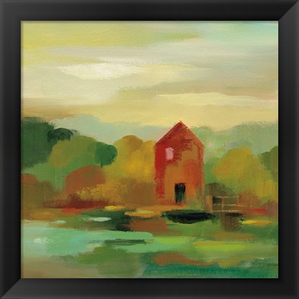 Framed October Farm II Print