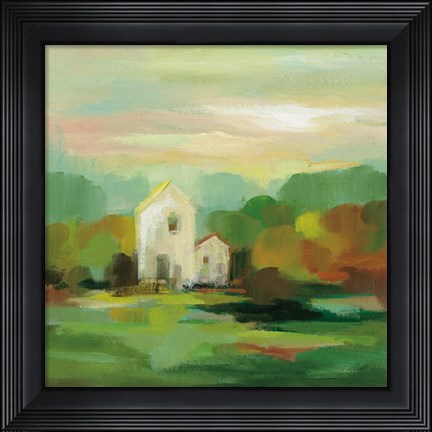 Framed October Farm I Print