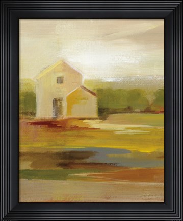 Framed Hillside Barn I v2 Print
