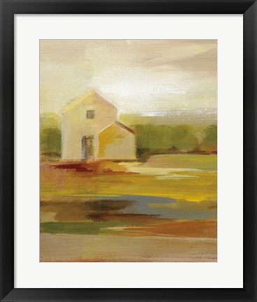 Framed Hillside Barn I v2 Print