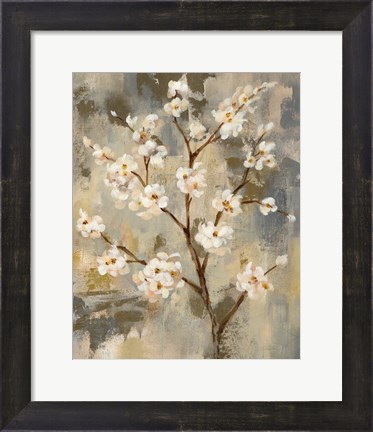 Framed Neutral Branches II Crop Print