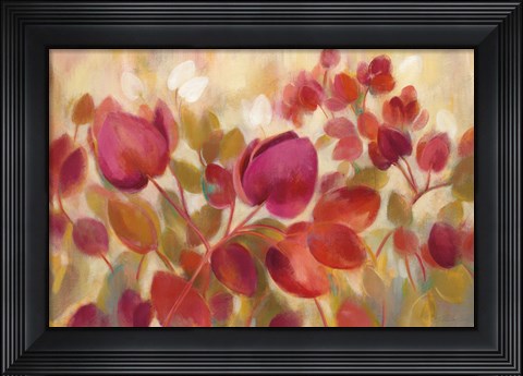 Framed Magenta Tropical Print