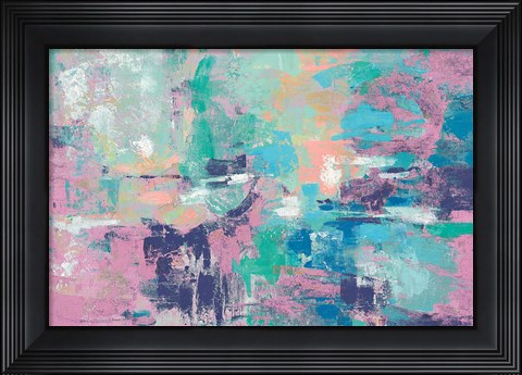 Framed Fjord Reflections Crop Bright Print