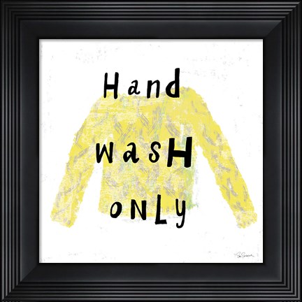 Framed Laundry Rules IV Print