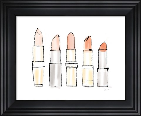 Framed Beauty and Sass Pink II Print