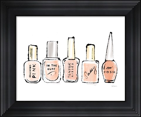 Framed Beauty and Sass Pink I Print