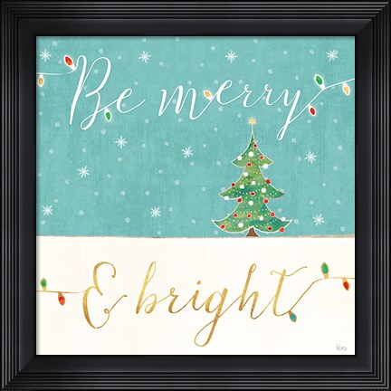Framed Underlined Christmas II Print