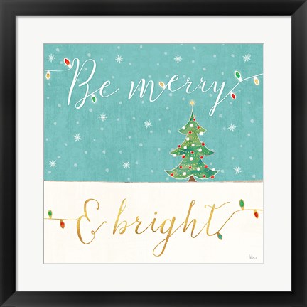 Framed Underlined Christmas II Print