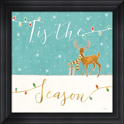 Framed Underlined Christmas III Print