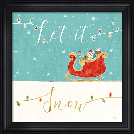 Framed Underlined Christmas IV Print