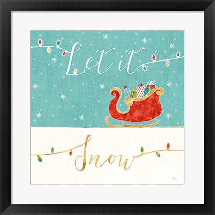 Framed Underlined Christmas IV Print