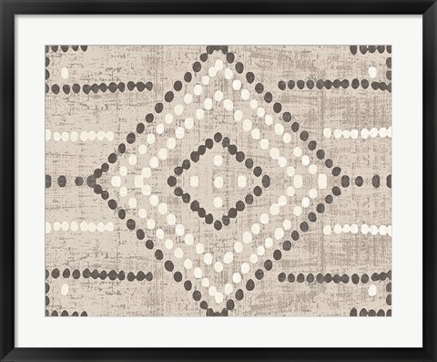 Framed Daisy Dots Tile VI Neutral Print