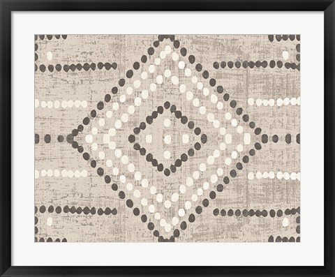 Framed Daisy Dots Tile VI Neutral Print