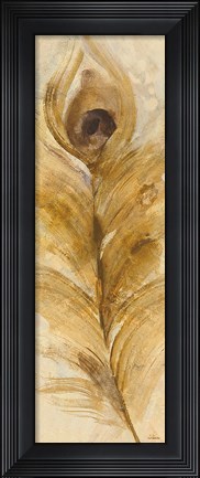 Framed Feather Toss Single Feather Print