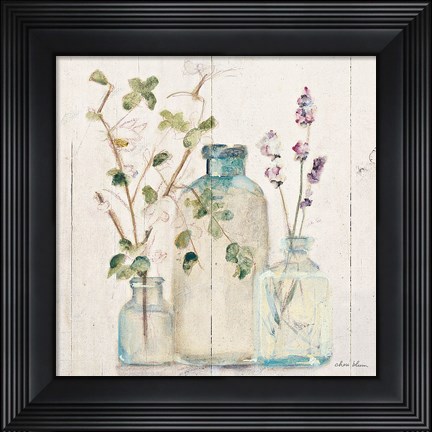 Framed Blossoms on Birch V Print