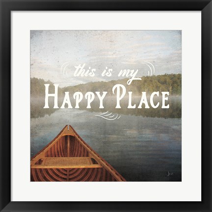 Framed Calm Waters I no Triangles Print